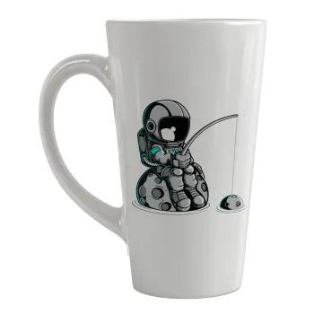 Αστροναύτης ψαρεύει στο διάστημα, Κούπα κωνική Latte Μεγάλη, κεραμική, 450ml