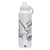 1L Stainless Steel Thermal Bottle with Phone Holder & Double Wall Insulation