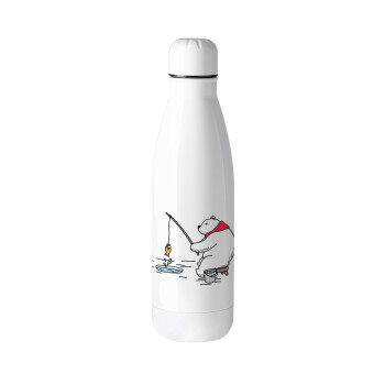 Bear fishing, Metal mug thermos (Stainless steel), 500ml