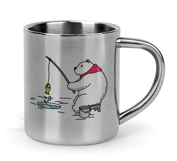Bear fishing — Mug Stainless steel double wall 300ml