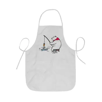 Αρκούδα ψαρεύει, Ποδιά Σεφ ολόσωμη κοντή  Παιδική (44x62cm)