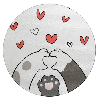 Cat paws, Επιφάνεια κοπής γυάλινη στρογγυλή (30cm)