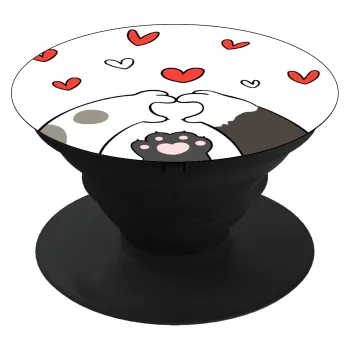 Cat paws, Phone Holders Stand  Black Hand-held Mobile Phone Holder