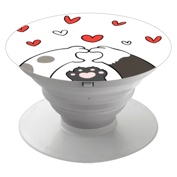 Πατούσες γάτας, Phone Holders Stand  Λευκό Βάση Στήριξης Κινητού στο Χέρι