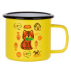 Metallic enamel MATT Yellow cup 360ml