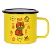 Metallic enamel MATT Yellow cup 360ml