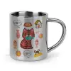Mug Stainless steel double wall 300ml