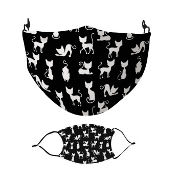 Γατούλες κυρίες, Μάσκα υφασμάτινη Ενηλίκων πολλαπλών στρώσεων με υποδοχή φίλτρου