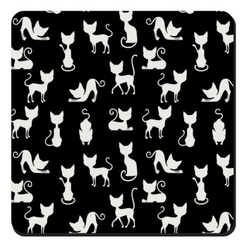 Γατούλες κυρίες, Τετράγωνο μαγνητάκι ξύλινο 9x9cm