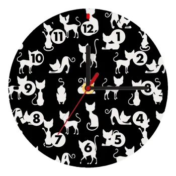 Γατούλες κυρίες, Ρολόι τοίχου ξύλινο (20cm)