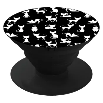 Γατούλες κυρίες, Phone Holders Stand  Black Hand-held Mobile Phone Holder