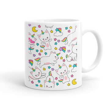 Cats unicorns, Ceramic coffee mug, 330ml