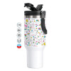 Mega Stainless steel Tumbler with lid, double wall 1,2L