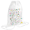 Backpack pouch GYMBAG white (28x40cm)