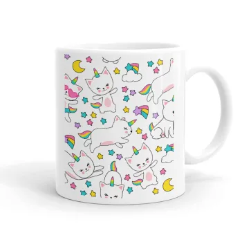 Cats unicorns, Ceramic coffee mug, 330ml