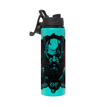 God of war, Metallic water bottle with safety lid, 850ml aluminum