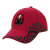 Adult Cap RACING Ultimate Red/Black, (100% COTTON DRILL, ADULT, UNISEX, ONE SIZE ADULT)