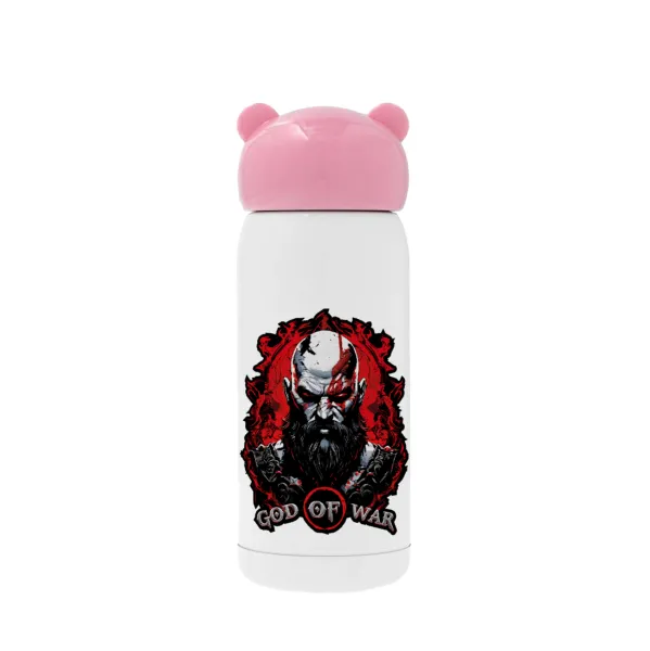 God of war — Pink stainless steel thermal flask, 320ml