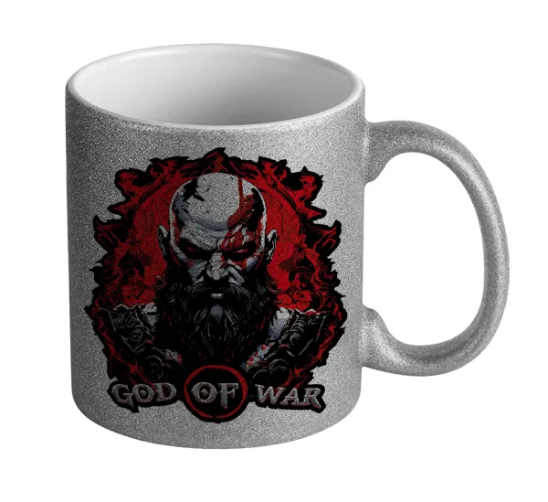 God of war — Glitter Ασημένια