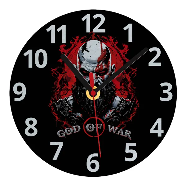 God of war — Glass wall clock (20cm)