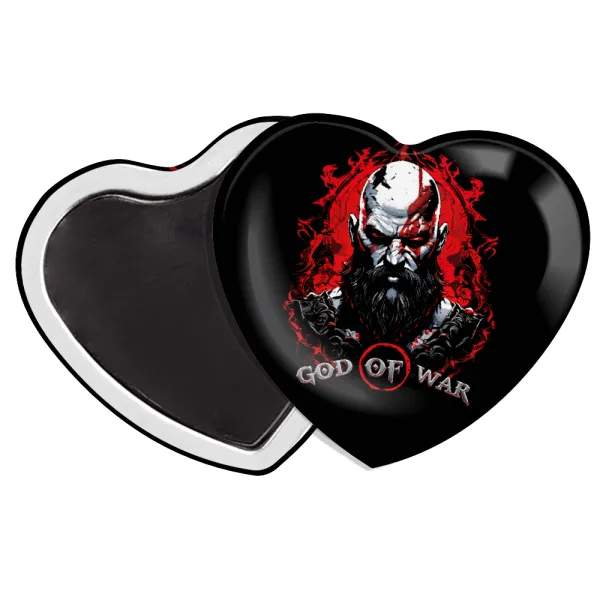 God of war — Μαγνητάκι καρδιά (57x52mm)