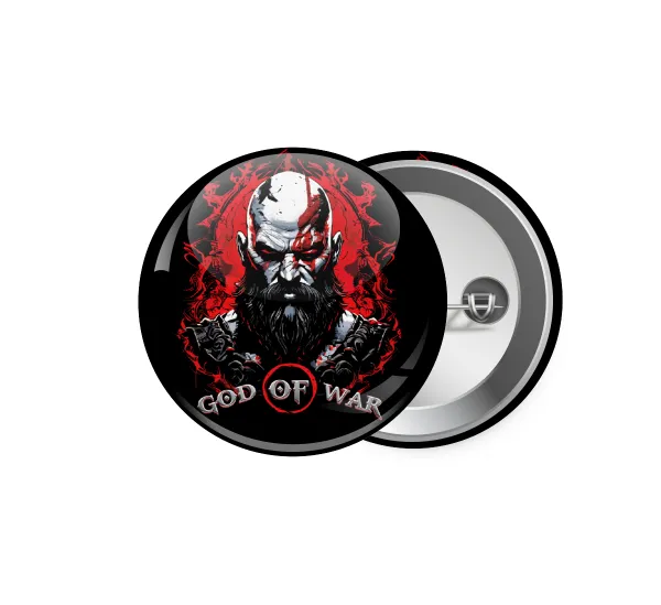God of war — Pin badge, 5.9cm