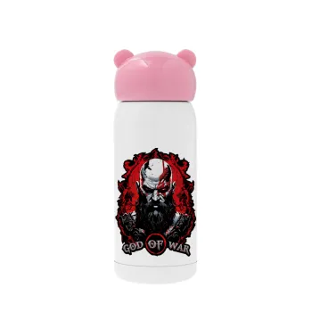 God of war, Pink stainless steel thermal flask, 320ml