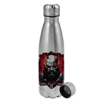 God of war, Metallic water bottle, stainless steel, 750ml