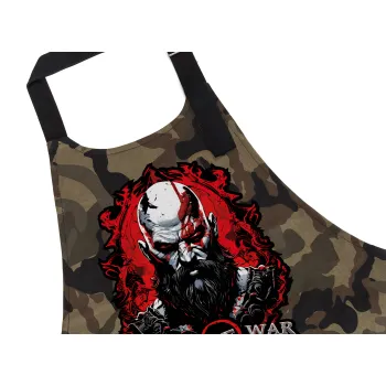 God of war, Ποδιά Σεφ με τσέπες, Βαμβακερή, Camouflage (ΕΝΗΛΙΚΩΝ, 100% COTTON)