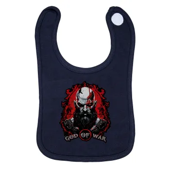 God of war, Σαλιάρα με Σκρατς 100% Organic Cotton Μπλε (0-18 months)