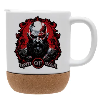 God of war, Κούπα, κεραμική με βάση φελού και καπάκι (ΜΑΤ), 330ml