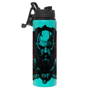 God of war, Metallic water bottle with safety lid, 850ml aluminum