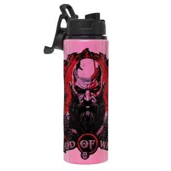 God of war, Metallic water bottle with safety lid, 850ml aluminum