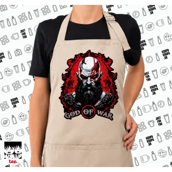 God of war, Ποδιά μακριά Σεφ ολόσωμη με τσέπες SAND (ΕΝΗΛΙΚΩΝ)