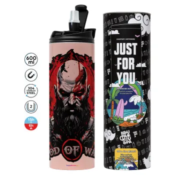 God of war, Tumbler stainless steel PINK 600ml