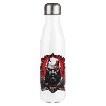 God of war, Metal mug thermos White (Stainless steel), double wall, 500ml