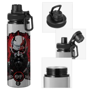 God of war, Μεταλλικό παγούρι νερού με καπάκι ασφαλείας, αλουμινίου 850ml