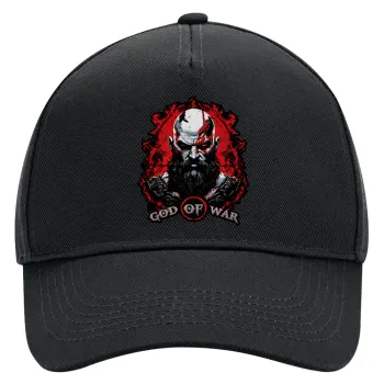God of war, Adult Ultimate Hat BLACK, (100% COTTON DRILL, ADULT, UNISEX, ONE SIZE)