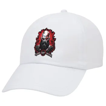 God of war, Adult Baseball Cap White 5-panel (POLYESTER, ADULT, UNISEX, ONE SIZE)