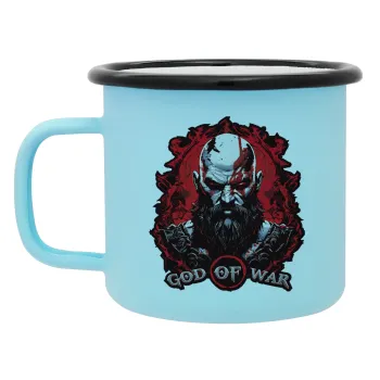 God of war, Κούπα Μεταλλική εμαγιέ ΜΑΤ σιέλ 360ml