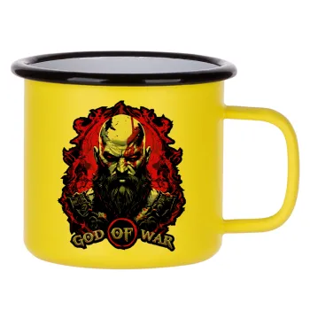 God of war, Metallic enamel MATT Yellow cup 360ml