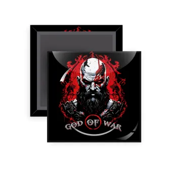 God of war, Μαγνητάκι ψυγείου τετράγωνο διάστασης 5x5cm
