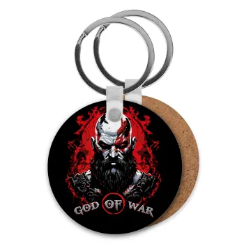 God of war, Μπρελόκ Ξύλινο στρογγυλό MDF Φ5cm