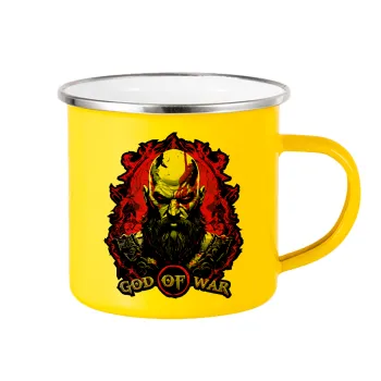 God of war, Κούπα Μεταλλική εμαγιέ Κίτρινη 360ml