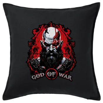 God of war, Sofa cushion black 50x50cm includes filling