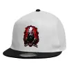 Καπέλο παιδικό Flat Snapback, Λευκό (100% ΒΑΜΒΑΚΕΡΟ, ΠΑΙΔΙΚΟ, UNISEX, ONE SIZE)