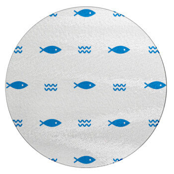 Fishing, Επιφάνεια κοπής γυάλινη στρογγυλή (30cm)