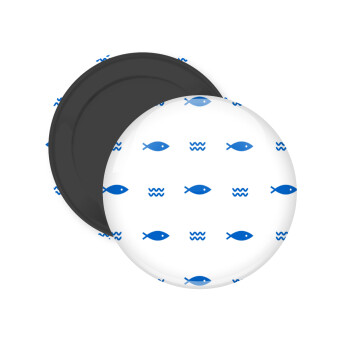 Fishing, Μαγνητάκι ψυγείου στρογγυλό διάστασης 5cm