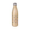 Glitter gold stainless steel thermos bottle, double-walled, 500ml