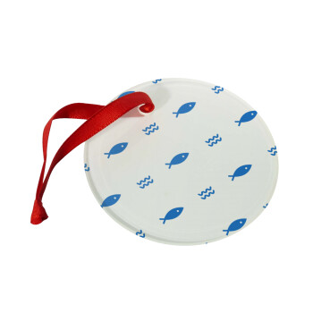 Ψαράκια, Στολίδι Χριστουγεννιάτικο στολίδι γυάλινο 9cm